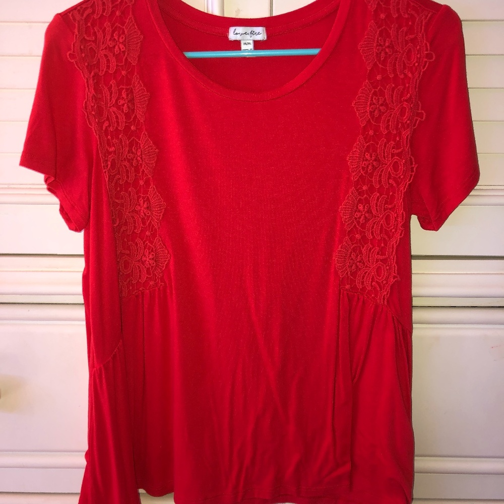 Bright Red comfy shirt